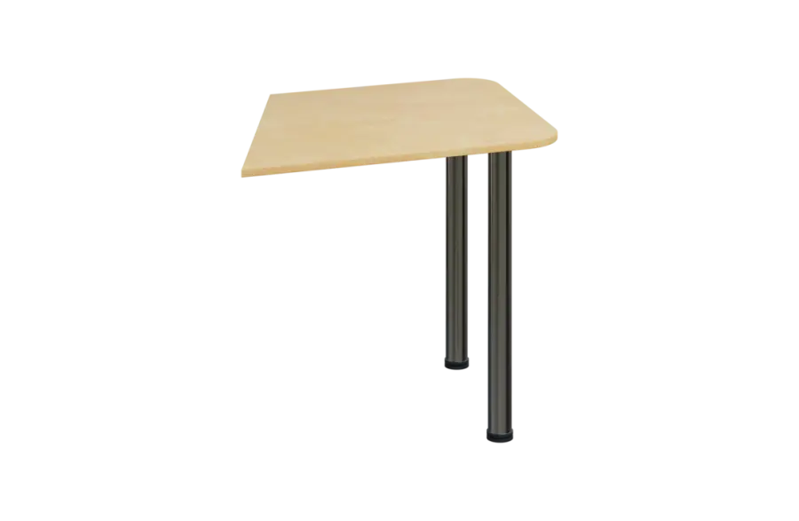 EJZ 1 - 80 přístavba jednací, kovová podnož chrom, síla desky 18 mm, bříza světlá